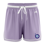 InsideOut Casual Shorts - Lavender/White