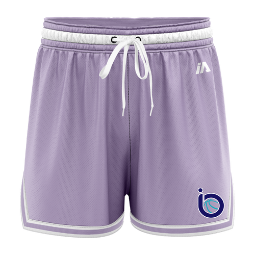 InsideOut Casual Shorts - Lavender/White