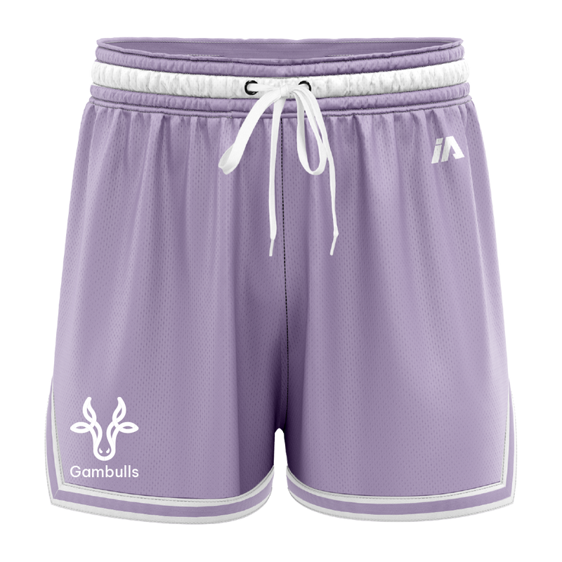 Gambulls Casual Shorts - Lavender/White