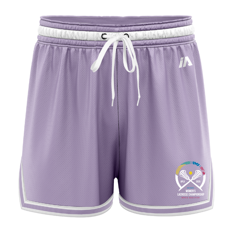 Lacrosse APLU Casual Shorts - Lavender/White