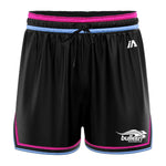Bulleen Boomers Casual Basketball Shorts - Black/Pink/Carolina