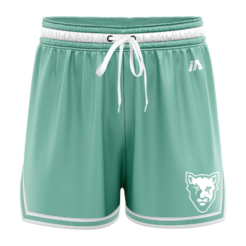 McKinnon Basketball Casual Shorts with Pockets - Mint/White