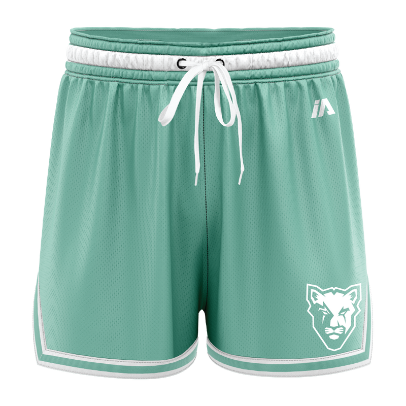 McKinnon Basketball Casual Shorts with Pockets - Mint/White