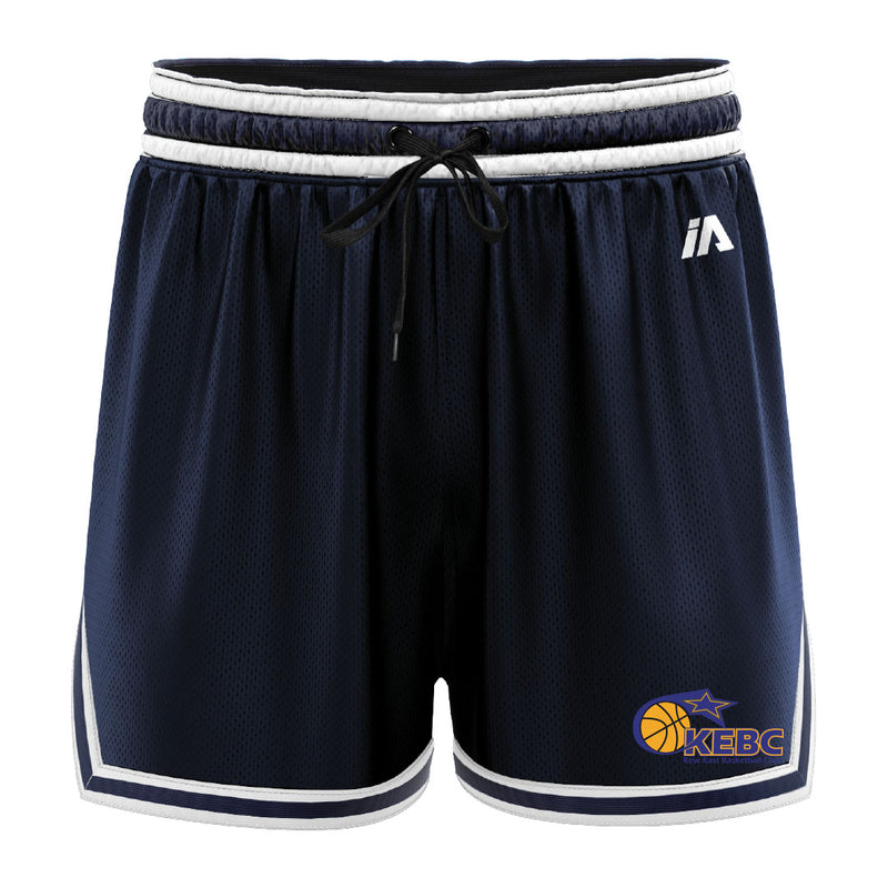 Kew East Basketball Club Casual Shorts - Navy/White