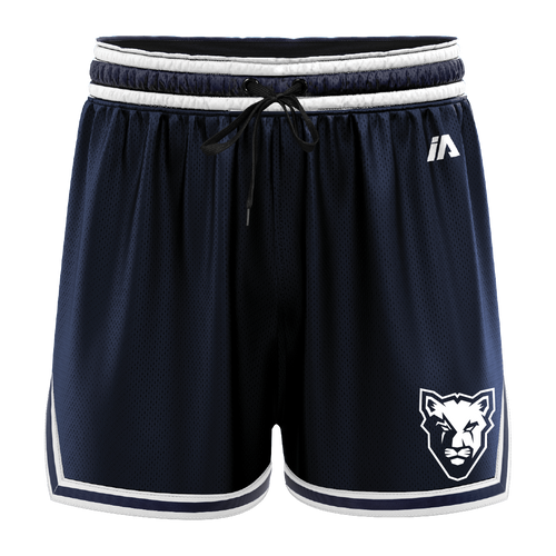 McKinnon Basketball Casual Shorts with Pockets - Navy/White