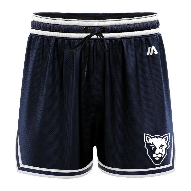 McKinnon Basketball Casual Shorts with Pockets - Navy/White