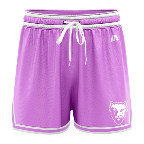 McKinnon Basketball Casual Shorts with Pockets - Pink/White