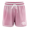 Hoops Fest 2025 Casual Shorts with Pockets - Faded Stripe Pink