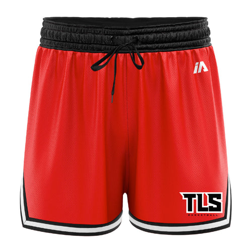 TLS Casual Basketball Shorts - Red/Black