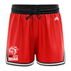 Red City Roar Casual Shorts with Pockets - Red/Black/White