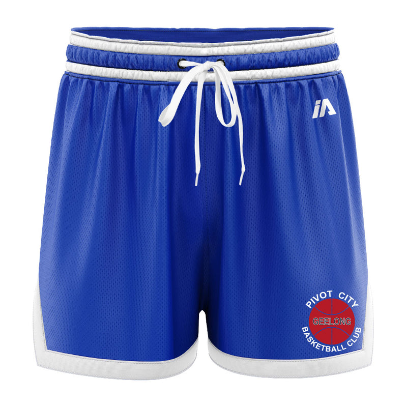 Pivot City Casual Shorts with Pockets - Royal/White