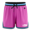 Bulleen Boomers Casual Basketball Shorts - Pink/Carolina/Black