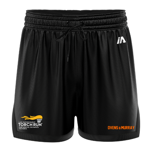 Ovens & Murray WM Logo Casual Shorts - Black/Black