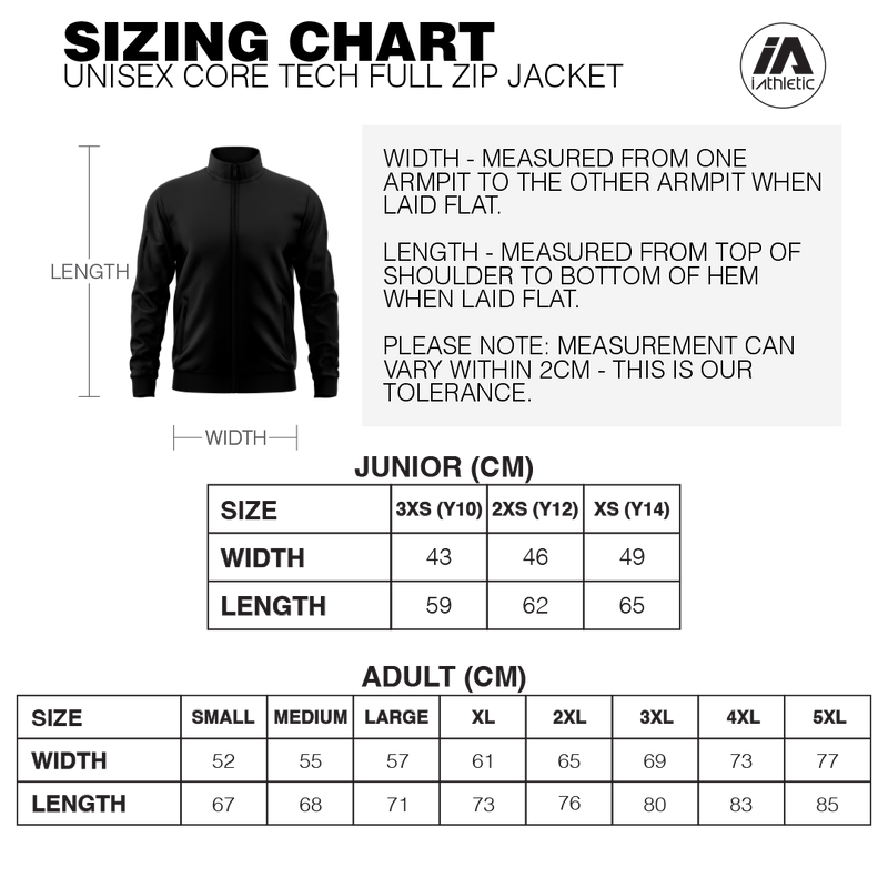 iAthletic Core Tech Full Zip - Black