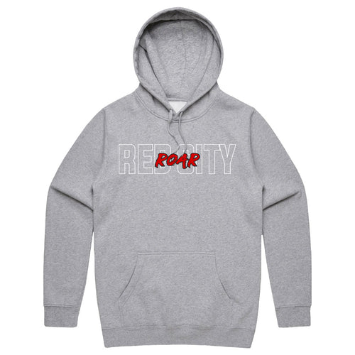 Red City Roar Cotton Hoodie