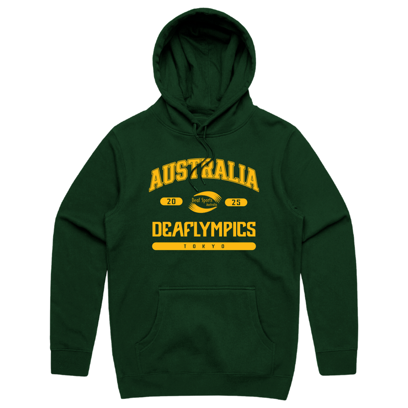 Deaflympics Australia Cotton Hoodie
