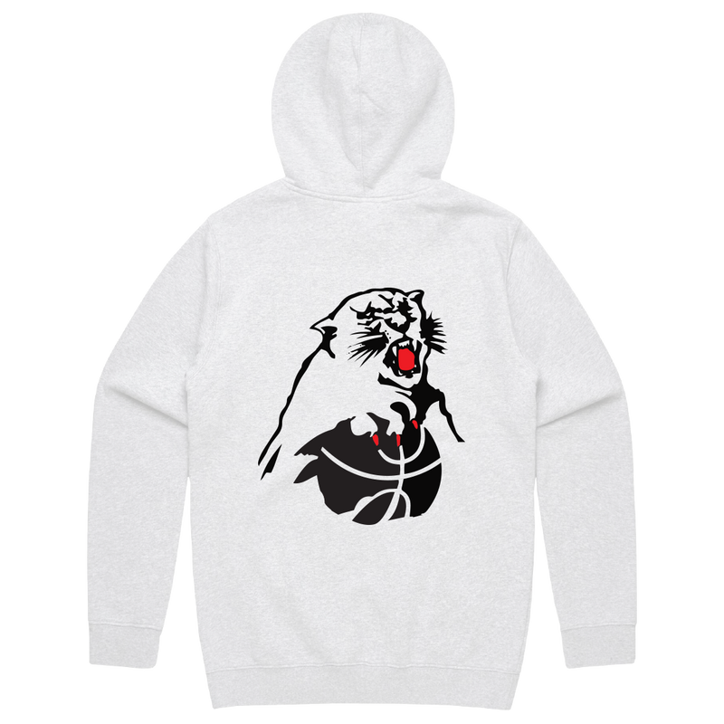 Eltham Wildcats Cotton Hoodie - Snow Marle