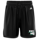 Mindfull Aus 'Healthy Hearts Lighter Minds' Casual Shorts - Black/Black