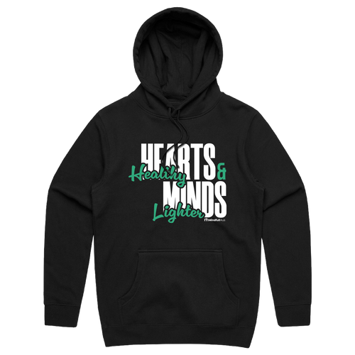 Mindfull Aus 'Healthy Hearts Lighter Minds' Cotton Hoodie