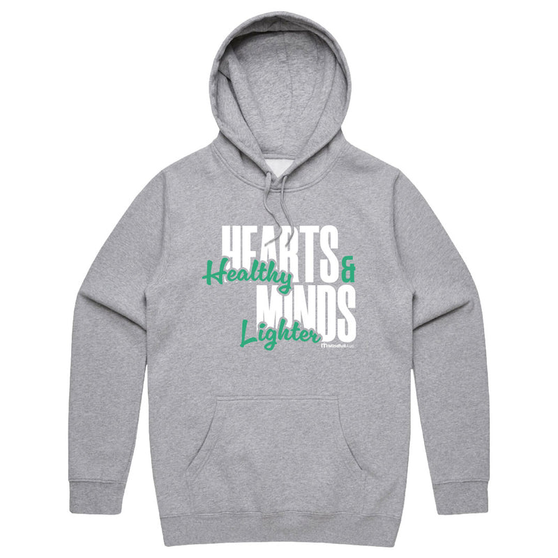 Mindfull Aus 'Healthy Hearts Lighter Minds' Cotton Hoodie