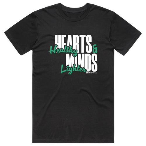 Mindfull Aus 'Healthy Hearts Lighter Minds' Cotton Tee