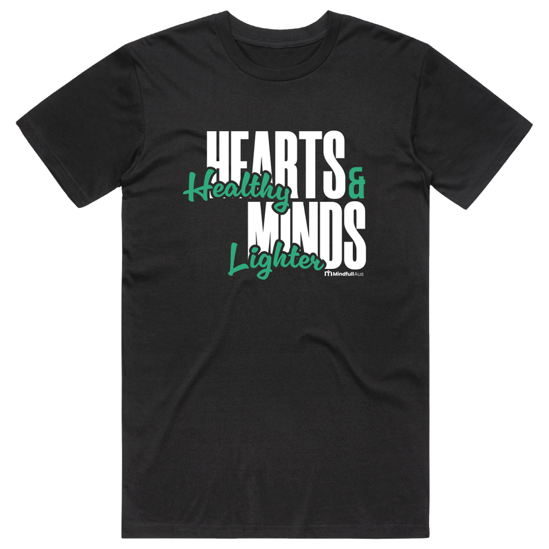 Mindfull Aus 'Healthy Hearts Lighter Minds' Cotton Tee