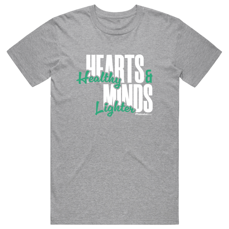 Mindfull Aus 'Healthy Hearts Lighter Minds' Cotton Tee