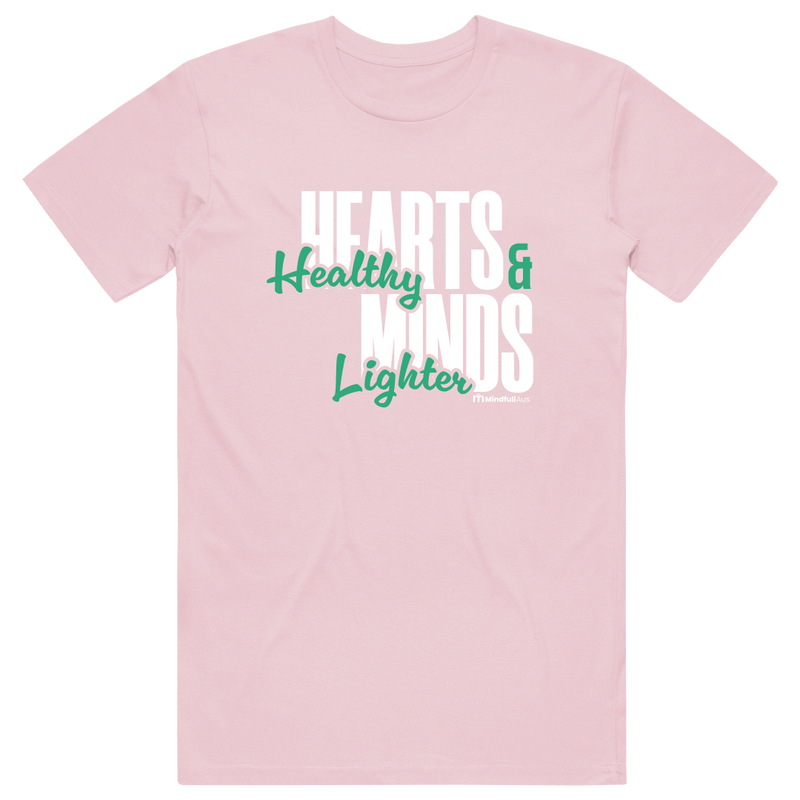 Mindfull Aus 'Healthy Hearts Lighter Minds' Cotton Tee