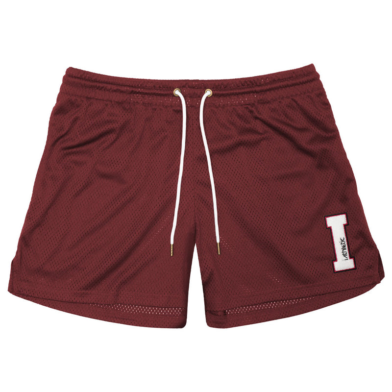 iAthletic Essential Shorts Unisex Embroidered Patch - Red