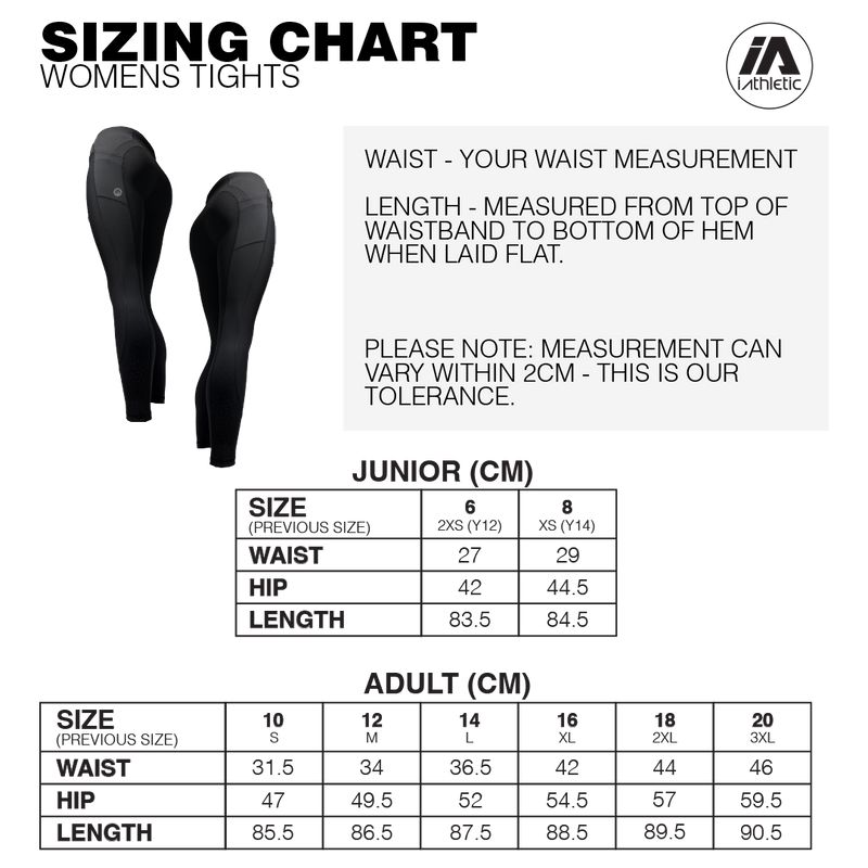 iAthletic 'iElite' Tights - Black