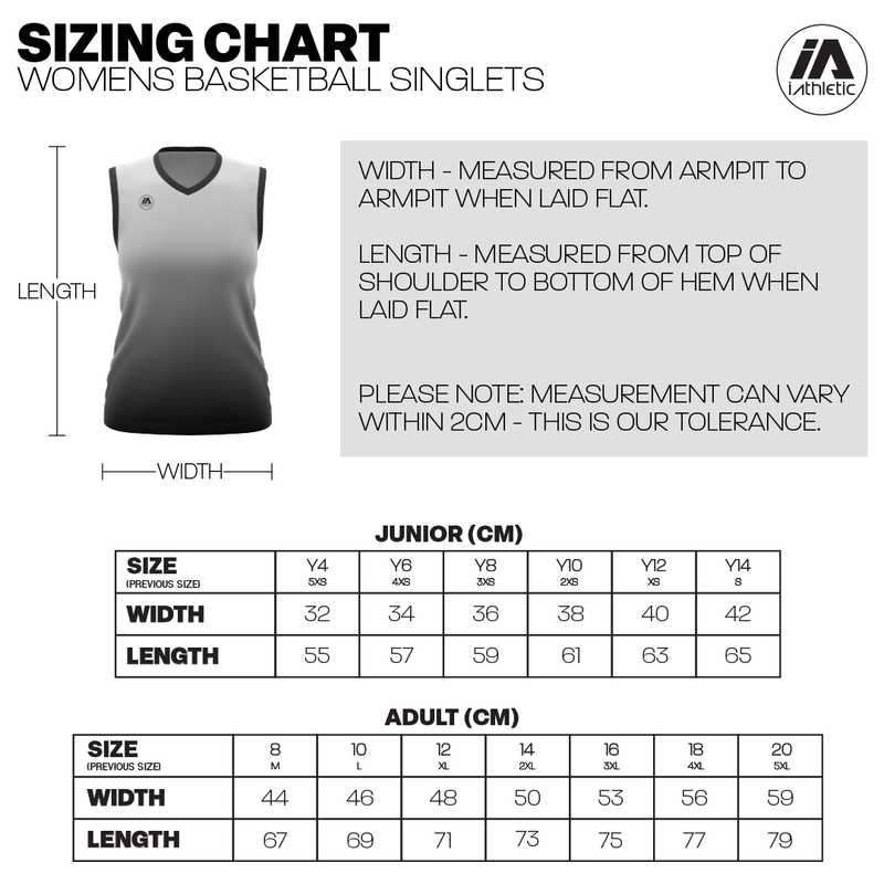 Kew East Basketball Club Reversible Playing Singlet