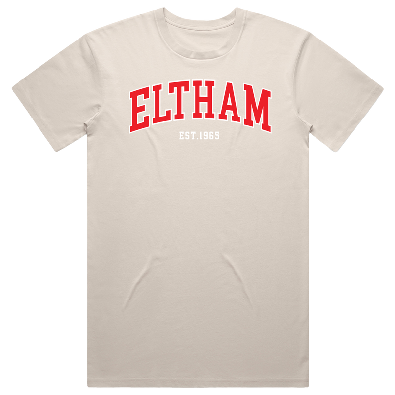 Eltham Wildcats Cotton Tee - Bone
