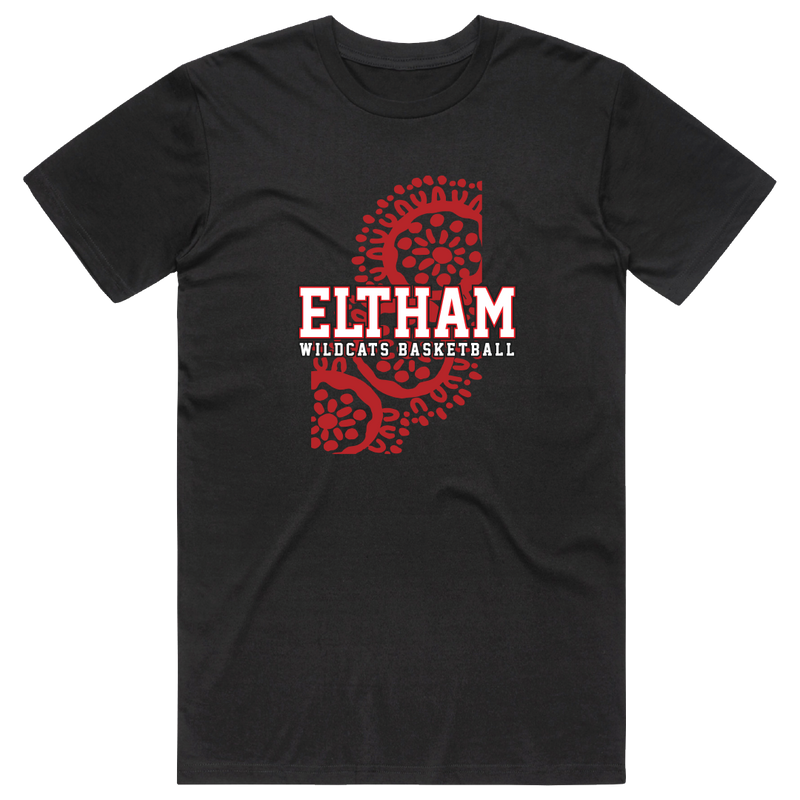 Eltham Wildcats Cotton Tee - Black