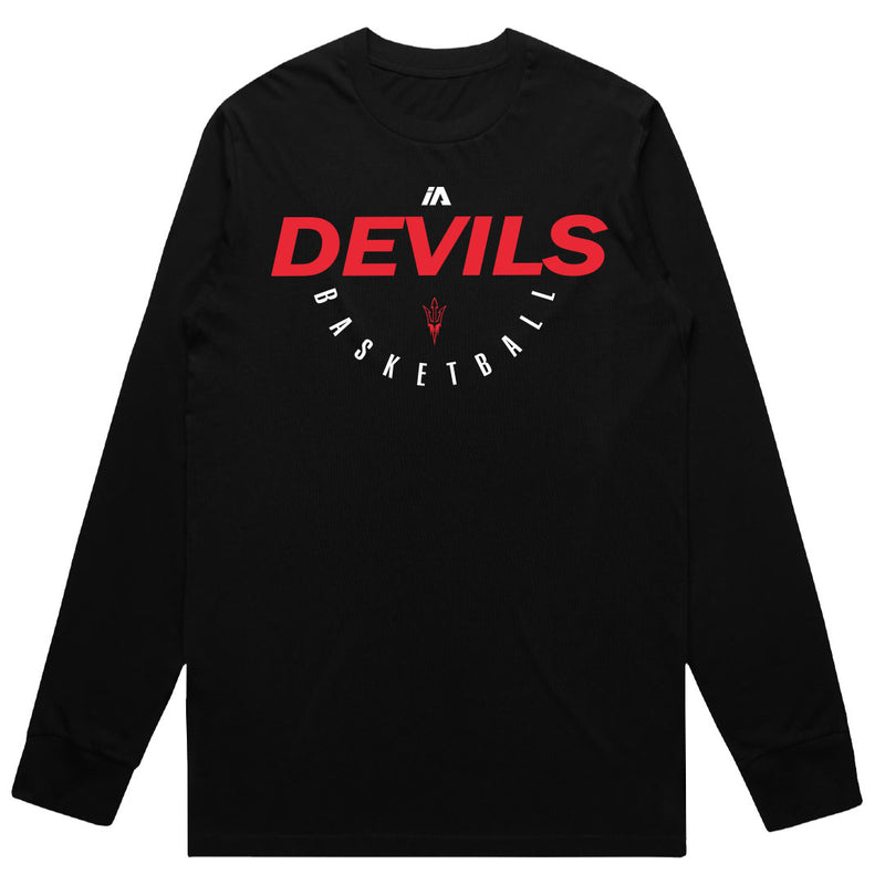 Devils Basketball Cotton LS Tee