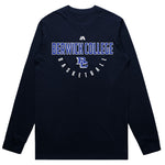 Berwick College Cotton Long Sleeve Tee - Navy