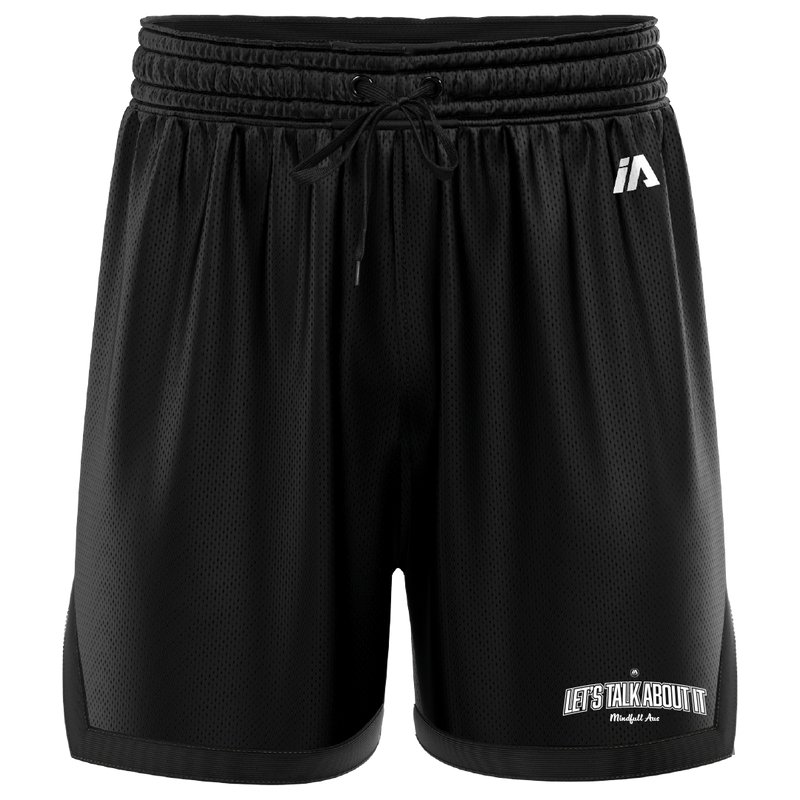 Mindfull Aus 'Let's Talk About It' Casual Shorts - Black/Black