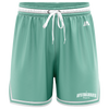 Mindfull Aus 'Let's Talk About It' Casual Shorts - Mint/White