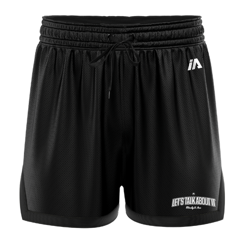 Mindfull Aus 'Let's Talk About It' Casual Shorts - Black/Black