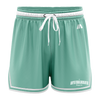 Mindfull Aus 'Let's Talk About It' Casual Shorts - Mint/White