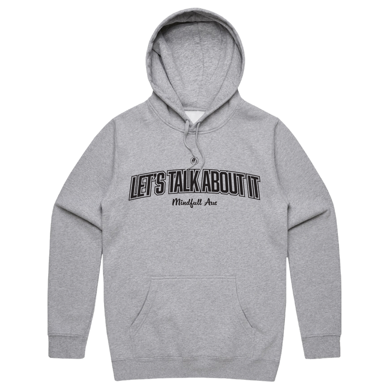 Mindfull Aus 'Let's Talk About It' Cotton Hoodie