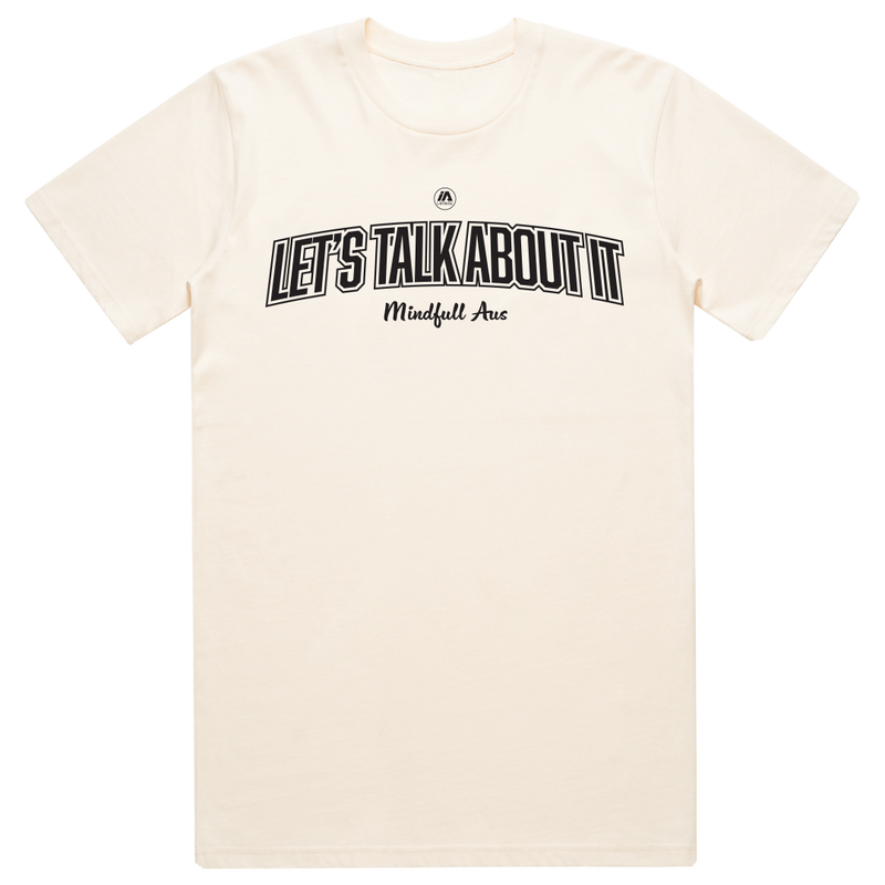 Mindfull Aus 'Let's Talk About It' Cotton Tee