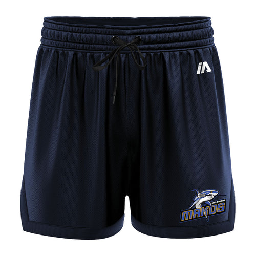 Lacrosse Australia MLS Melbourne Makos Casual Shorts - Navy/Navy