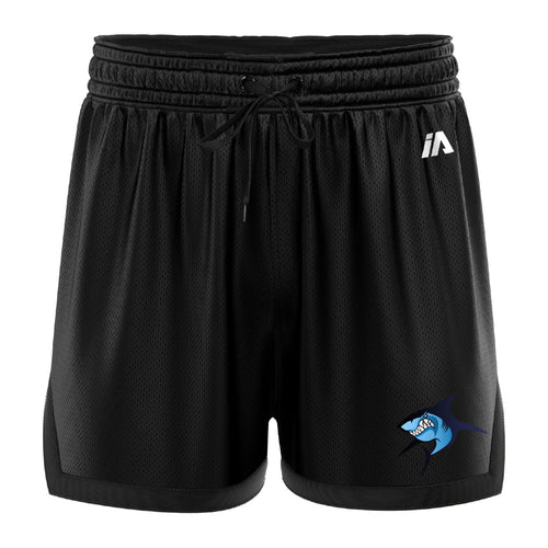 Sutherland Sharks Casual Basketball Shorts - Black/ Black