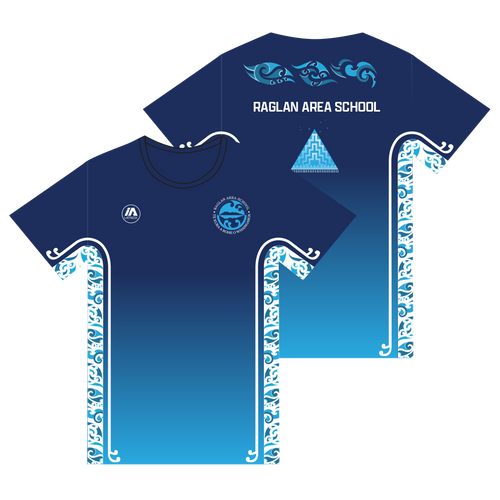 Raglan Area School Reversible PE Shirt - Opotoru