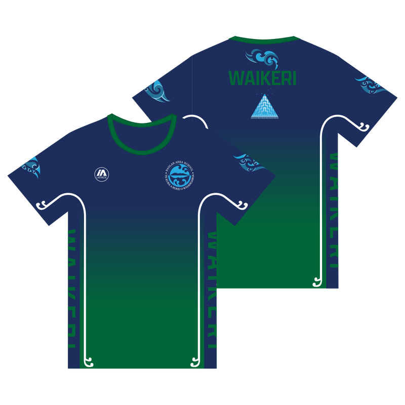Raglan Area School Reversible PE Shirt - Waikeri