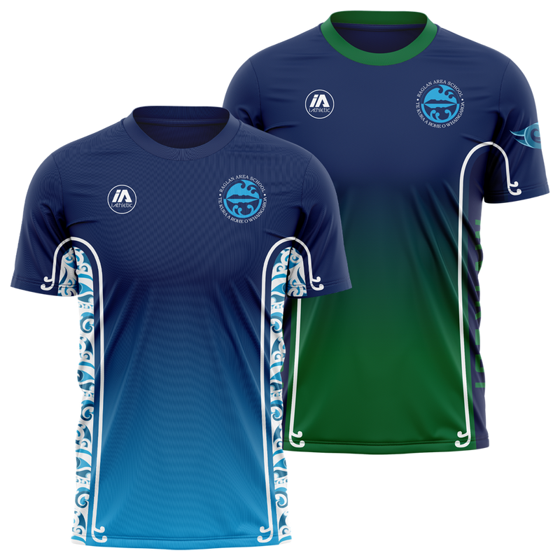Raglan Area School Reversible PE Shirt - Waikeri