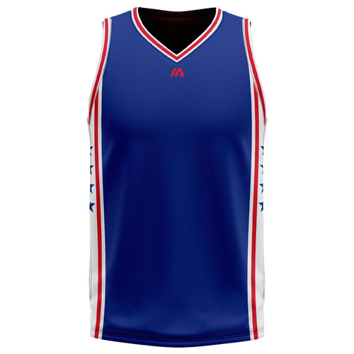 Phila Blue/Red Design - Unisex Reversible Pro Cut Jersey