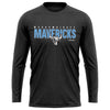 Murrumbidgee Mavericks Performance Long Sleeve Tee - Black Marle