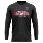 Launceston Lightning Performance Long Sleeve Tee - Black Marle