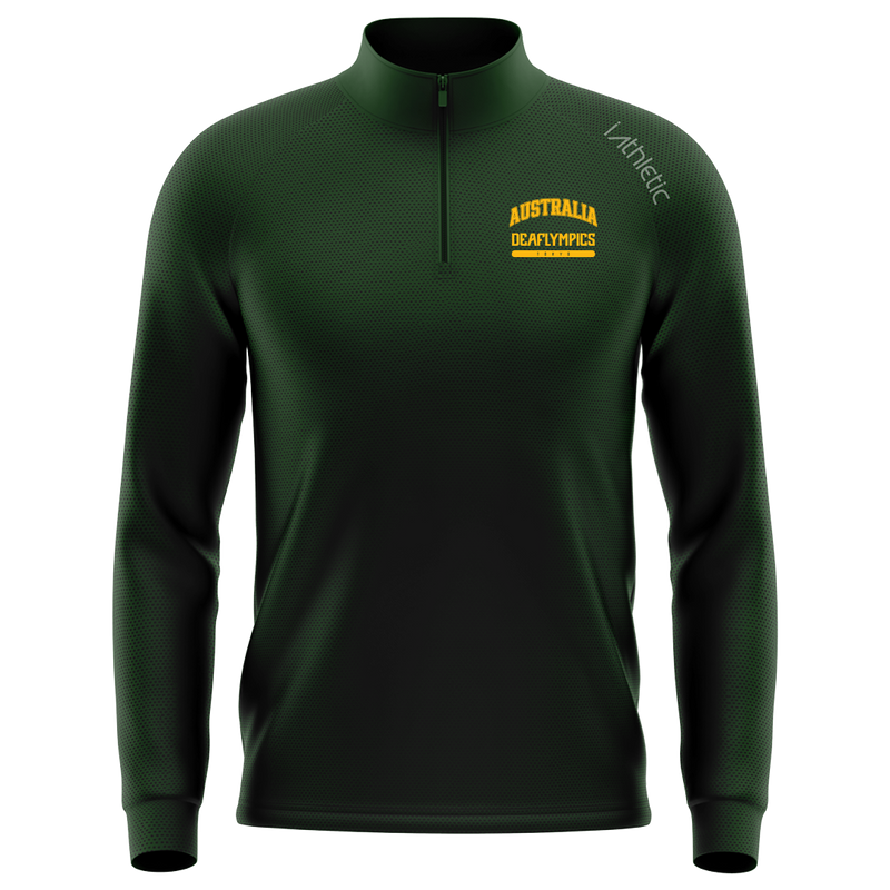 Deaflympics Australia Pro Tech Qtr Zip Jacket